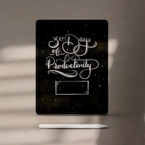 30 Day Dark Digital Planner - Celestial (For Use With PDF Note Taking Apps)