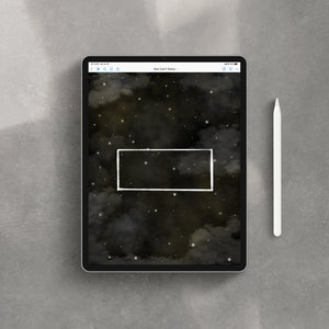 Dark Digital Notebook - Celestial (For Use With PDF Note-Taking Apps)
